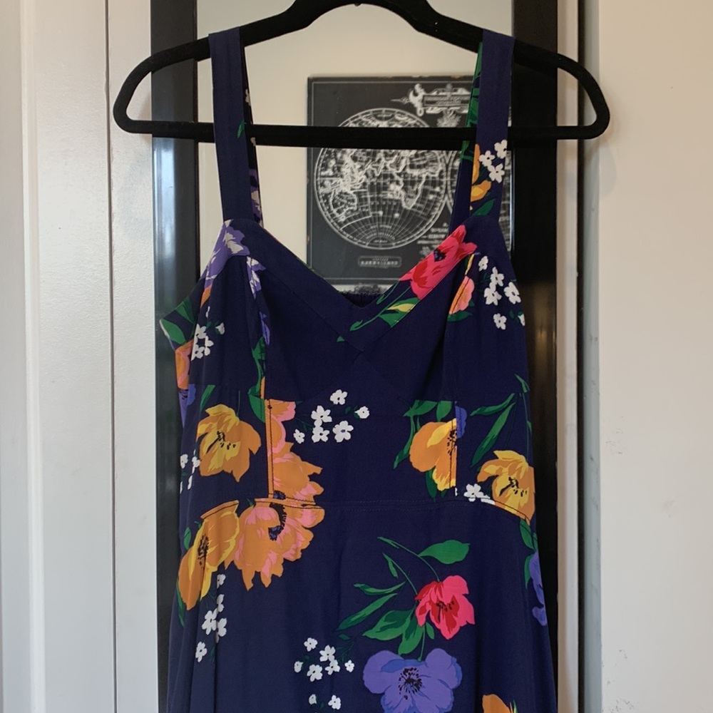 MAEVE Anthropologie Sweetheart Midi Floral Dress